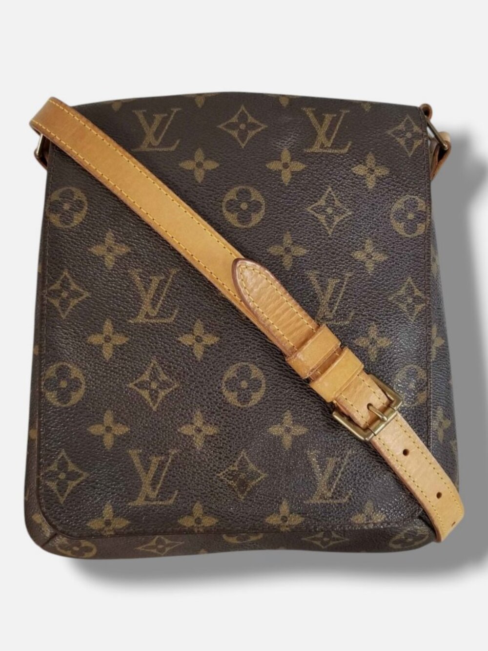 Louis Vuitton Women Brown Musette Salsa Monogram Logo Leather Shoulder Hand Bag